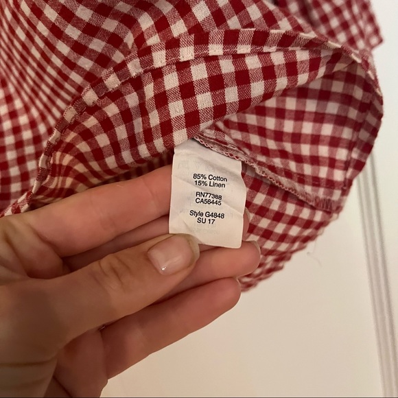 Madewell Gingham Bell-Sleeve Button-Down Picnic Blouse - Picture 5 of 5